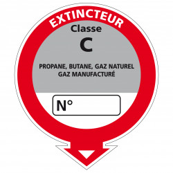 Adhesif Extincteur classe C (A0535)