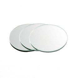 LOT DE 3 MIROIRS AUTOCOLLANTS ROND 19x19cm (PLEXI_MIROIR_008)