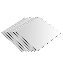 LOT DE 6 MIROIRS AUTOCOLLANTS CARRE 9x9cm (PLEXI_MIROIR_016)