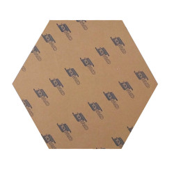 LOT DE 4 MIROIRS AUTOCOLLANTS HEXAGONE 13,5x15cm (PLEXI_MIROIR_012)