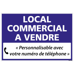 PANNEAU LOCAL COMMERCIAL A VENDRE A PERSONNALISER AKYLUX 3,5mm - 600x400mm (G1340_PERSO)