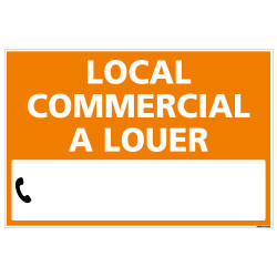 PANNEAU LOCAL COMMERCIAL A LOUER AKYLUX 3,5mm - 600x400mm - LIVRE AVEC UNE PLANCHE DE CHIFFRES (G1341)