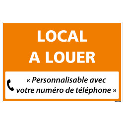 PANNEAU IMMOBILIER LOCAL A LOUER A PERSONNALISER AKYLUX 3,5mm - 600x400mm (G1342_PERSO)