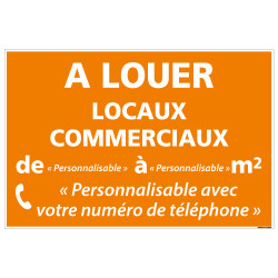 PANNEAU LOCAUX COMMERCIAUX A LOUER A PERSONNALISER AKYLUX 3,5mm - 600x400mm (G1344_PERSO)