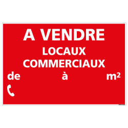 PANNEAU LOCAUX COMMERCIAUX A VENDRE AKYLUX 3,5mm - 600x400mm - LIVRE AVEC UNE PLANCHE DE CHIFFRES (G1345)