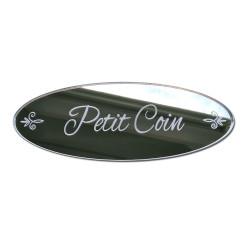 MIROIR PLAQUE DE PORTE PETIT COIN SHABBY (PLEXI_MIROIR_022)