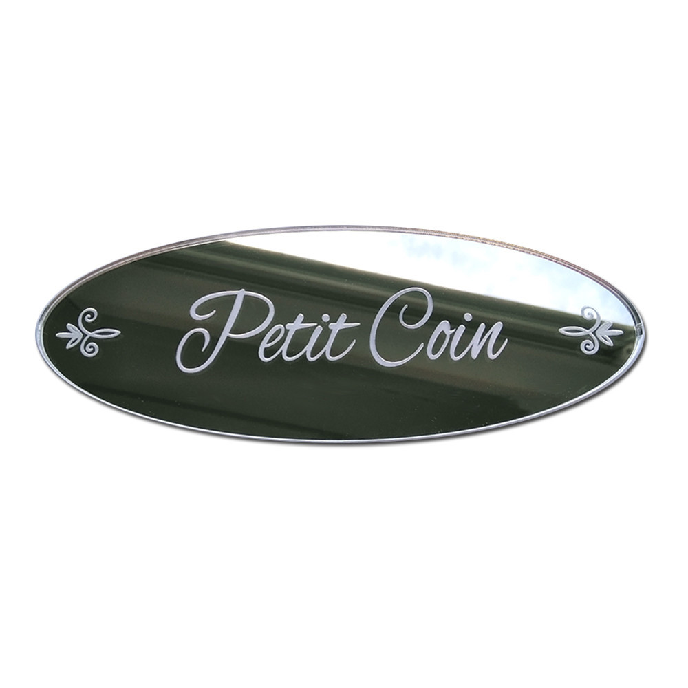 MIROIR PLAQUE DE PORTE PETIT COIN SHABBY (PLEXI_MIROIR_022) MIROIR PLAQUE DE PORTE PETIT COIN SHABBY (PLEXI_MIROIR_022)