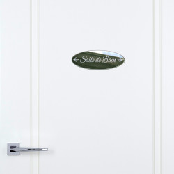 Plaque Miroir Adhésive Salle de Bain. Plaque de Porte Salle de Bain, style Shabby