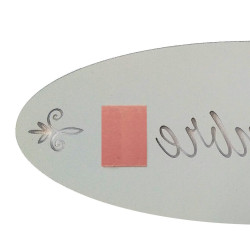 Plaque Miroir Adhésive Salle de Bain. Plaque de Porte Salle de Bain, style Shabby