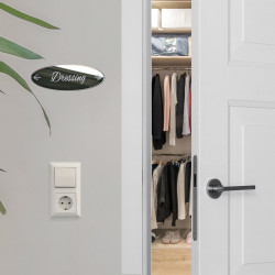 MIROIR PLAQUE DE PORTE DRESSING SHABBY (PLEXI_MIROIR_026)