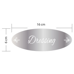 MIROIR PLAQUE DE PORTE DRESSING SHABBY (PLEXI_MIROIR_026)