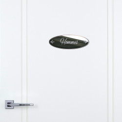 MIROIR PLAQUE DE PORTE HOMMES SHABBY (PLEXI_MIROIR_027)