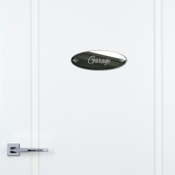 MIROIR PLAQUE DE PORTE GARAGE SHABBY (PLEXI_MIROIR_032)