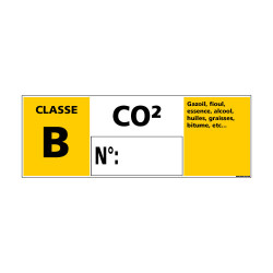 Panneau Signalisation Incendie CLASSE B - C02 (A0540)