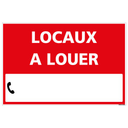 PANNEAU LOCAUX A LOUER AKYLUX 3,5mm - 600x400mm - LIVRE AVEC UNE PLANCHE DE CHIFFRES (G1348)