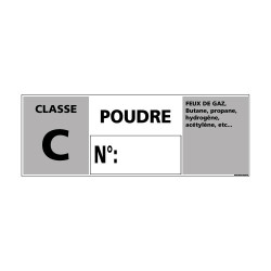Panneau Signalisation Incendie CLASSE C - POUDRE (A0541)