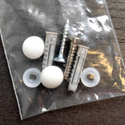 NUMERO DE MAISON DROIT EN PLEXI BLANC BRILLANT