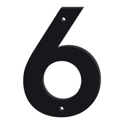 NUMERO DE MAISON DROIT EN PLEXI NOIR BRILLANT