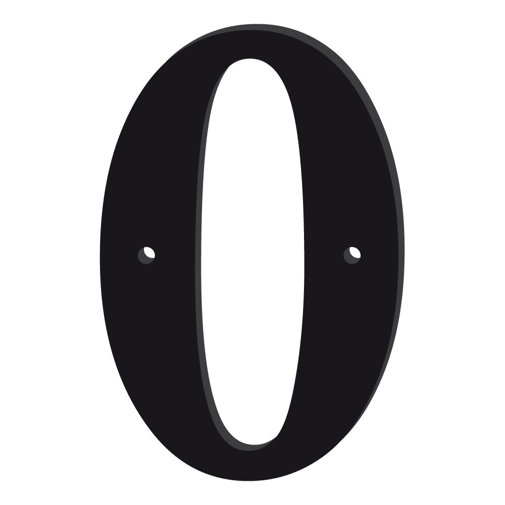 NUMERO DE MAISON ELEGANT EN PLEXI NOIR BRILLANT