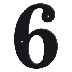 NUMERO DE MAISON ELEGANT EN PLEXI NOIR BRILLANT