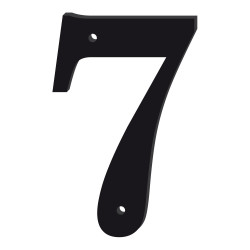 NUMERO DE MAISON ELEGANT EN PLEXI NOIR BRILLANT