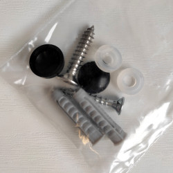 NUMERO DE MAISON ELEGANT EN PLEXI NOIR BRILLANT