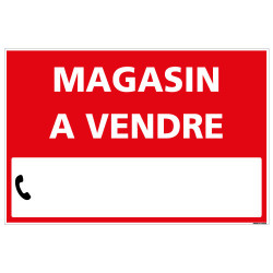 PANNEAU MAGASIN A VENDRE AKYLUX 3,5mm - 600x400mm - LIVRE AVEC UNE PLANCHE DE CHIFFRES (G1351)