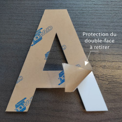 Lettre Décorative Plexiglass Blanc. Lettrage Adhésif Plastique Plexi. Lettre Autocollante pour Prénom, Décoration Mariage, Ensei