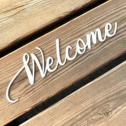 Mot Décoratif Cuisine, Dressing, Welcome, Home? Décoration Murale Lettrage Relief. Mot Géant 3D Plexi Blanc