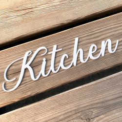 Mot Décoratif Cuisine, Dressing, Welcome, Home? Décoration Murale Lettrage Relief. Mot Géant 3D Plexi Blanc
