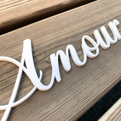 Mot Décoratif Cuisine, Dressing, Welcome, Home? Décoration Murale Lettrage Relief. Mot Géant 3D Plexi Blanc