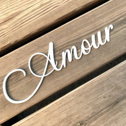 Mot Décoratif Cuisine, Dressing, Welcome, Home? Décoration Murale Lettrage Relief. Mot Géant 3D Plexi Blanc