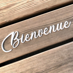 Mot Décoratif Cuisine, Dressing, Welcome, Home? Décoration Murale Lettrage Relief. Mot Géant 3D Plexi Blanc