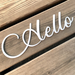 Mot Décoratif Cuisine, Dressing, Welcome, Home? Décoration Murale Lettrage Relief. Mot Géant 3D Plexi Blanc