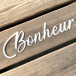 Mot Décoratif Cuisine, Dressing, Welcome, Home? Décoration Murale Lettrage Relief. Mot Géant 3D Plexi Blanc