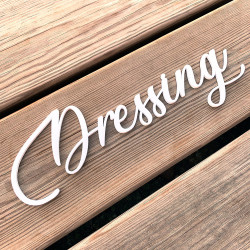 Mot Décoratif Cuisine, Dressing, Welcome, Home? Décoration Murale Lettrage Relief. Mot Géant 3D Plexi Blanc