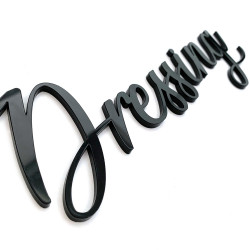 Mot Décoratif Cuisine, Dressing, Welcome, Home? Décoration Murale Lettrage Relief. Mot Géant 3D Plexi Noir 27, 57ou 80 cm