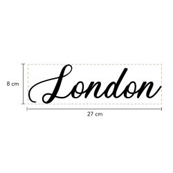 Mot Décoratif Cuisine, Dressing, Welcome, Home? Décoration Murale Lettrage Relief. Mot Géant 3D Plexi Noir 27, 57ou 80 cm