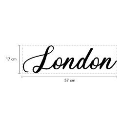 Mot Décoratif Cuisine, Dressing, Welcome, Home? Décoration Murale Lettrage Relief. Mot Géant 3D Plexi Noir 27, 57ou 80 cm
