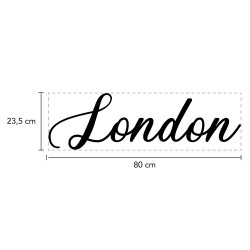 Mot Décoratif Cuisine, Dressing, Welcome, Home? Décoration Murale Lettrage Relief. Mot Géant 3D Plexi Noir 27, 57ou 80 cm