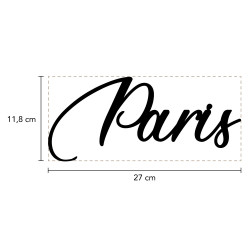 Mot Décoratif Cuisine, Dressing, Welcome, Home? Décoration Murale Lettrage Relief. Mot Géant 3D Plexi Noir 27, 57ou 80 cm