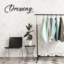 Mot Décoratif Cuisine, Dressing, Welcome, Home? Décoration Murale Lettrage Relief. Mot Géant 3D Plexi Noir 27, 57ou 80 cm