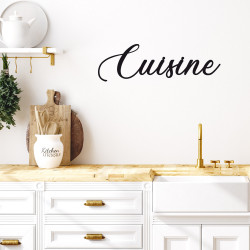 Mot Décoratif Cuisine, Dressing, Welcome, Home? Décoration Murale Lettrage Relief. Mot Géant 3D Plexi Noir 27, 57ou 80 cm