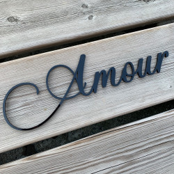 Mot Décoratif Cuisine, Dressing, Welcome, Home? Décoration Murale Lettrage Relief. Mot Géant 3D Plexi Noir 27, 57ou 80 cm
