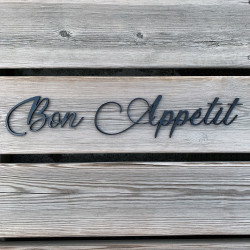 Mot Décoratif Cuisine, Dressing, Welcome, Home? Décoration Murale Lettrage Relief. Mot Géant 3D Plexi Noir 27, 57ou 80 cm