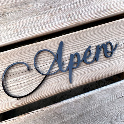 Mot Décoratif Cuisine, Dressing, Welcome, Home? Décoration Murale Lettrage Relief. Mot Géant 3D Plexi Noir 27, 57ou 80 cm