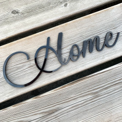 Mot Décoratif Cuisine, Dressing, Welcome, Home? Décoration Murale Lettrage Relief. Mot Géant 3D Plexi Noir 27, 57ou 80 cm