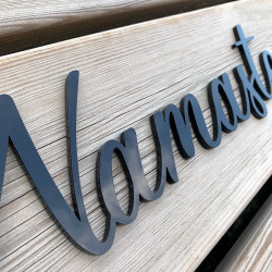 Mot Décoratif Cuisine, Dressing, Welcome, Home? Décoration Murale Lettrage Relief. Mot Géant 3D Plexi Noir 27, 57ou 80 cm