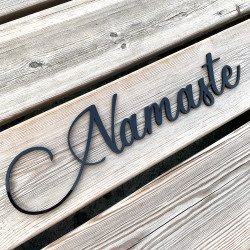 Mot Décoratif Cuisine, Dressing, Welcome, Home? Décoration Murale Lettrage Relief. Mot Géant 3D Plexi Noir 27, 57ou 80 cm