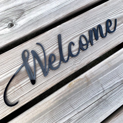 Mot Décoratif Cuisine, Dressing, Welcome, Home? Décoration Murale Lettrage Relief. Mot Géant 3D Plexi Noir 27, 57ou 80 cm